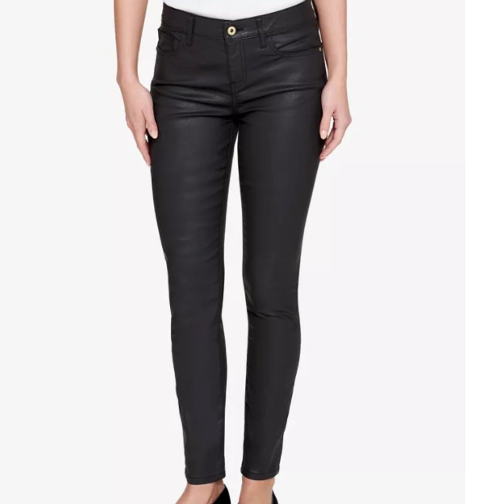 Tommy Hilfiger Greewich Skinny Midrise Black Cotton Jeans Size 2 NWT